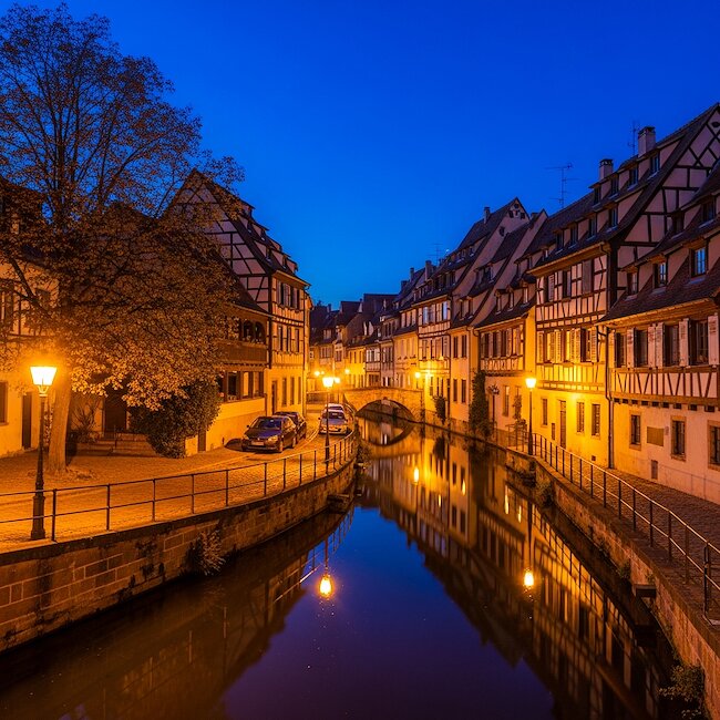 Altstadt von Wismar bei Nacht Altstadt von Wismar bei Nacht