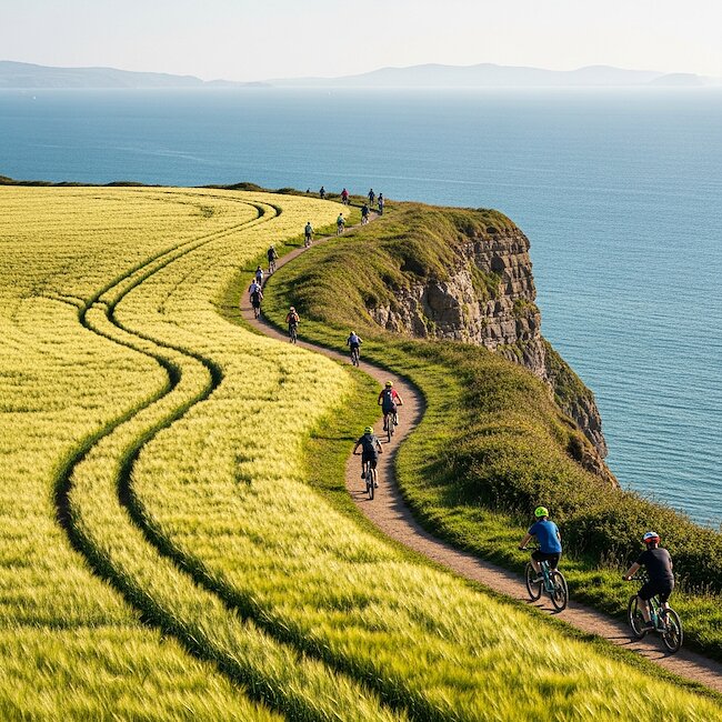 Wandern auf dem Brodtener Steilufer bei Travemünde