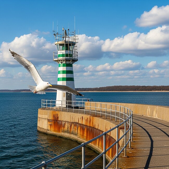 Hafeneinfahrt von Travemünde