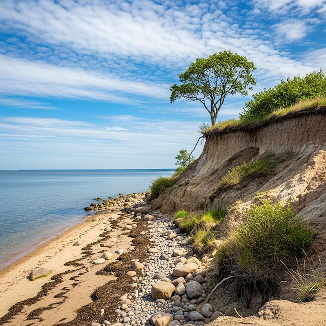 Steilküste auf der Insel Poel