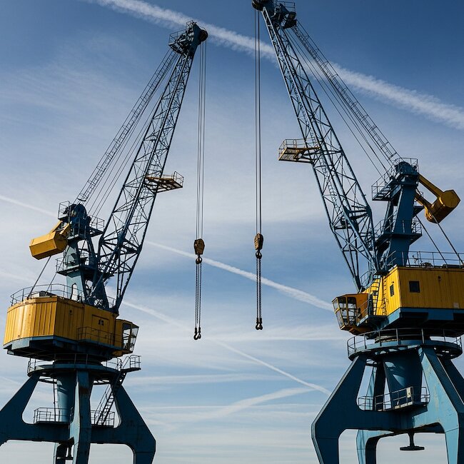 Alter Hafenkran in Rostock