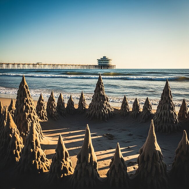 Sandburg am Strand von Zinnowitz Sandburg am Strand von Zinnowitz