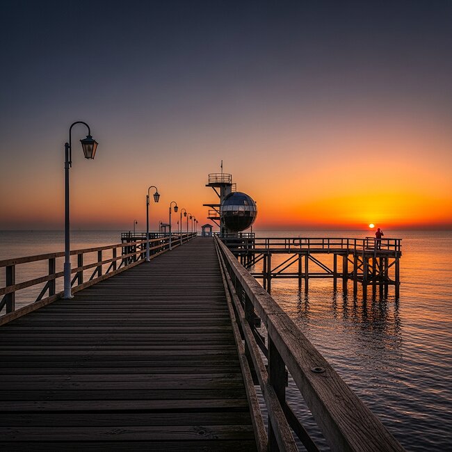Sonnenaufgang in Zinnowitz Sonnenaufgang in Zinnowitz