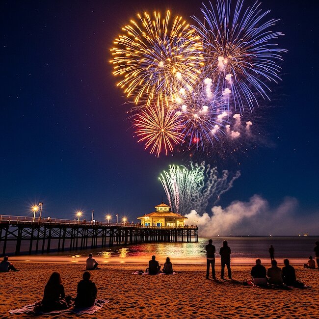 Feuerwerk in Zinnowitz Feuerwerk in Zinnowitz
