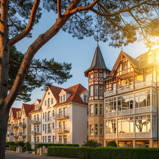 Promenade in Zinnowitz auf Usedom Promenade in Zinnowitz auf Usedom