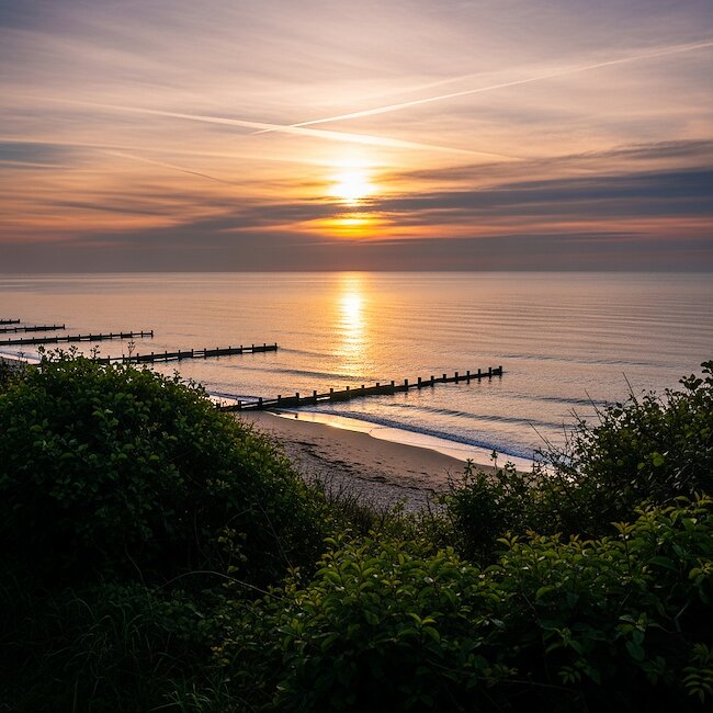 Abendstimmung am Strand von Börgerende-Rethwisch