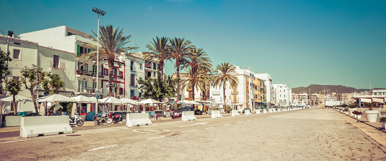 Strandpromenade in Ibiza-Stadt Strandpromenade in Ibiza-Stadt