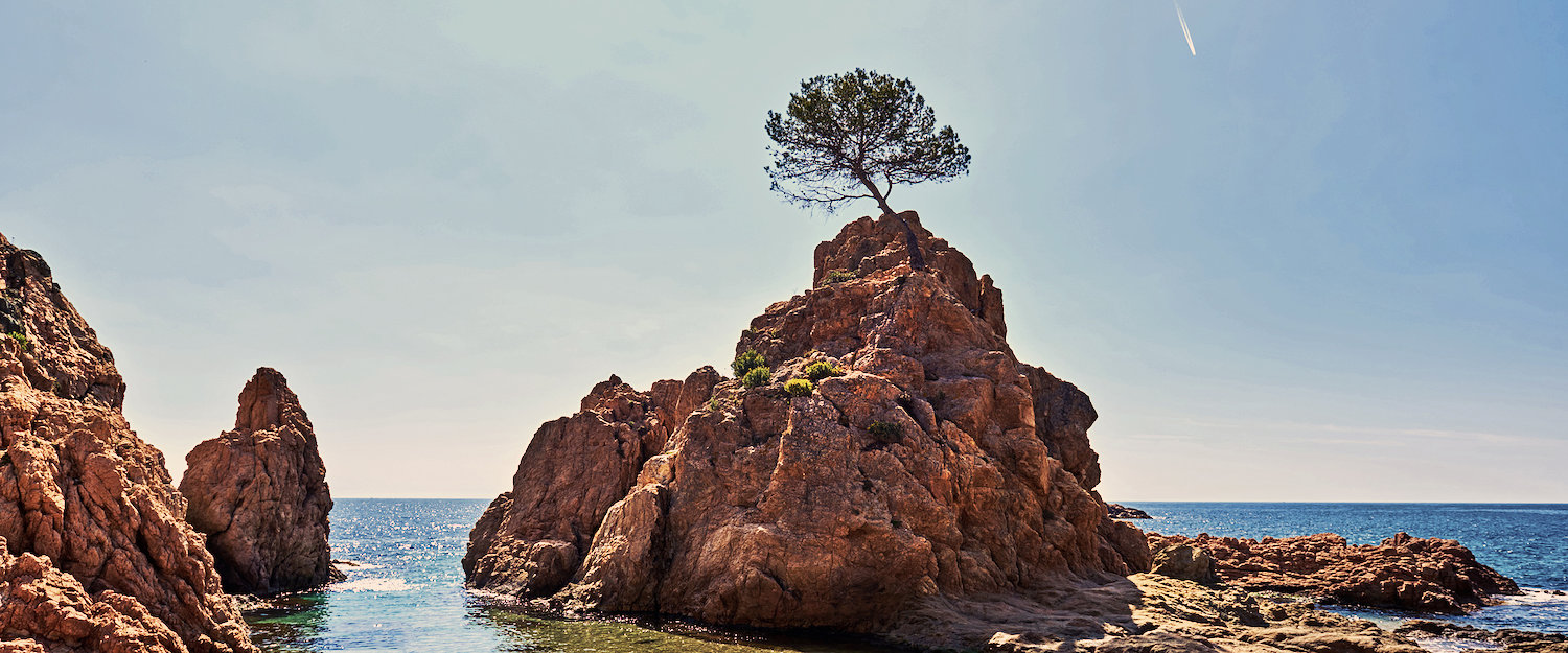Típico paisaje de La Costa Brava Típico paisaje de La Costa Brava