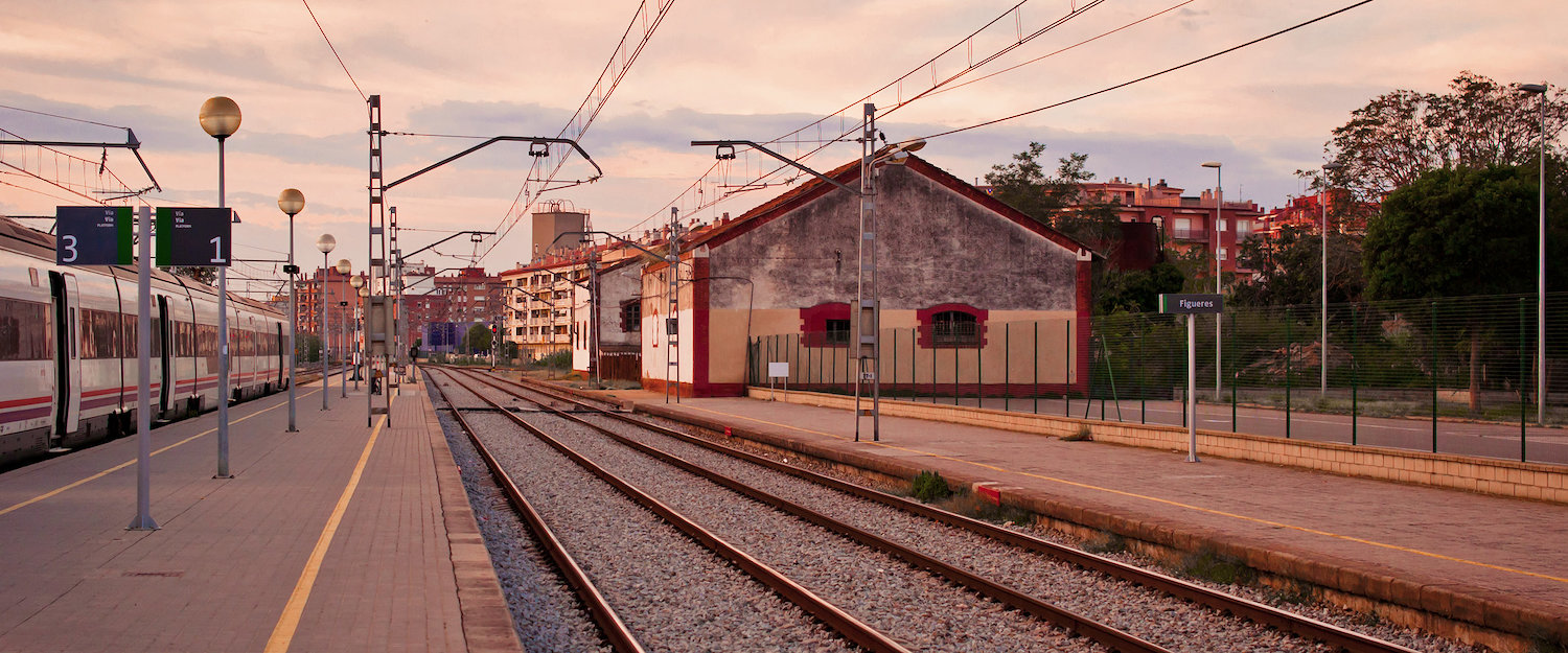 La estación de tren de Figueras La estación de tren de Figueras