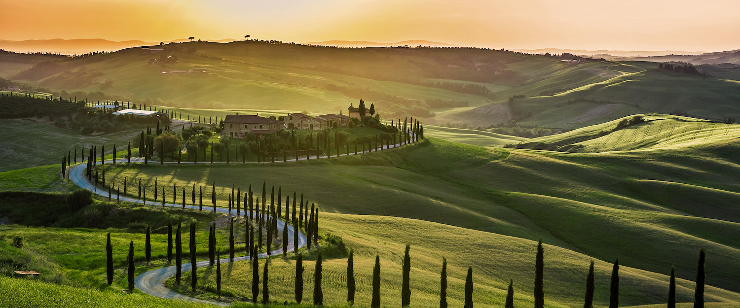 Paesaggio collinare toscano. Paesaggio collinare toscano.