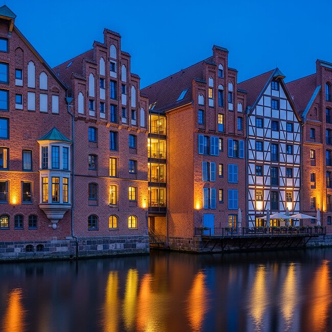 Alter Hafen in Lüneburg