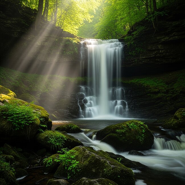Wasserfall bei Triberg im Schwarzwald