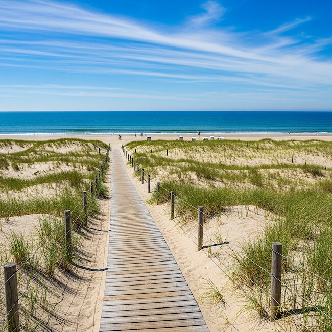 Strandaufgang in Warnemünde