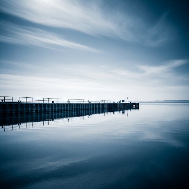 Blick vom Hafen in Dierhagen