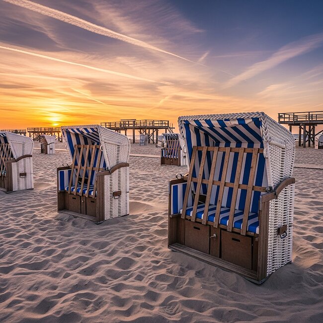 Strandkörbe in St. Peter-Ording