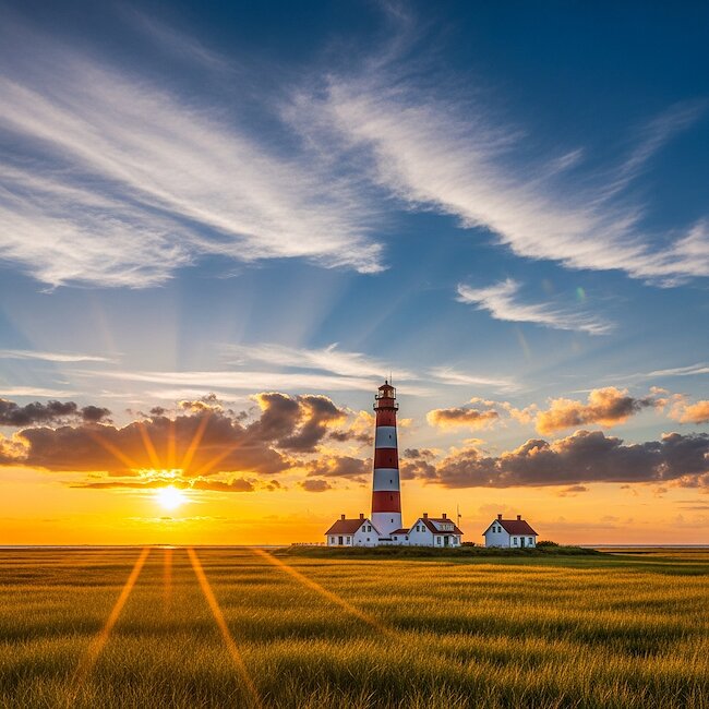 Westerhever Leuchtturm bei St. Peter-Ording