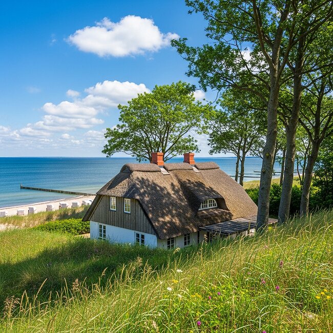 Haus in den Dünen von Ahrenshoop