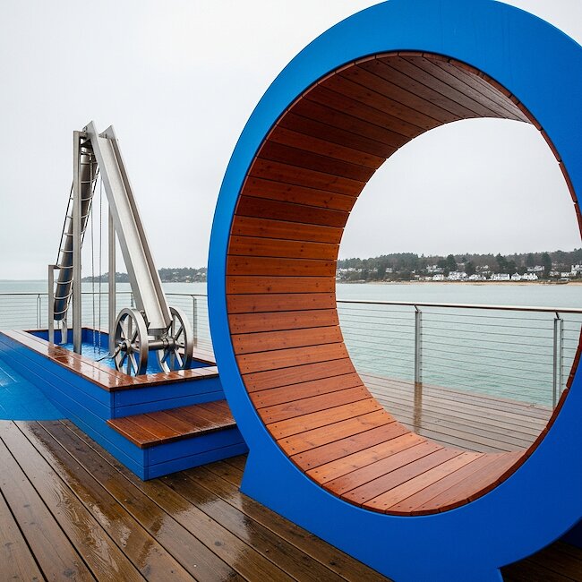 Wasserspielplatz an der Seebrücke in Heiligenhafen