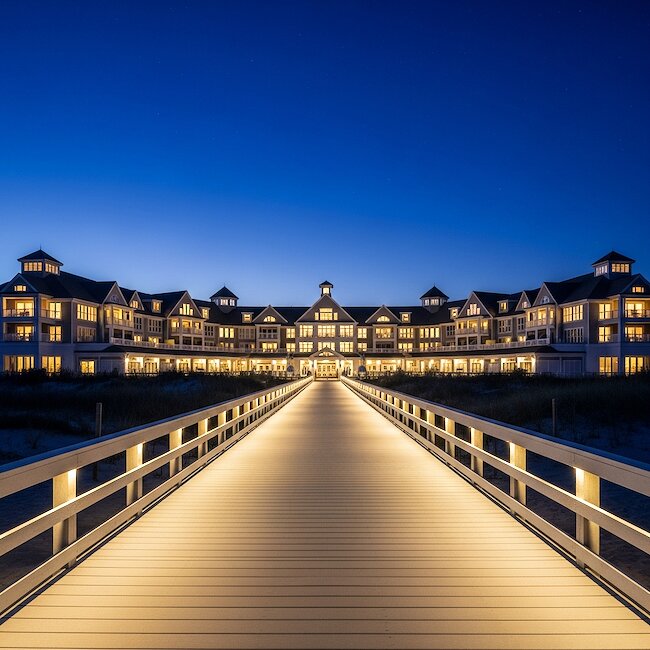 Heiligenhafen bei Nacht