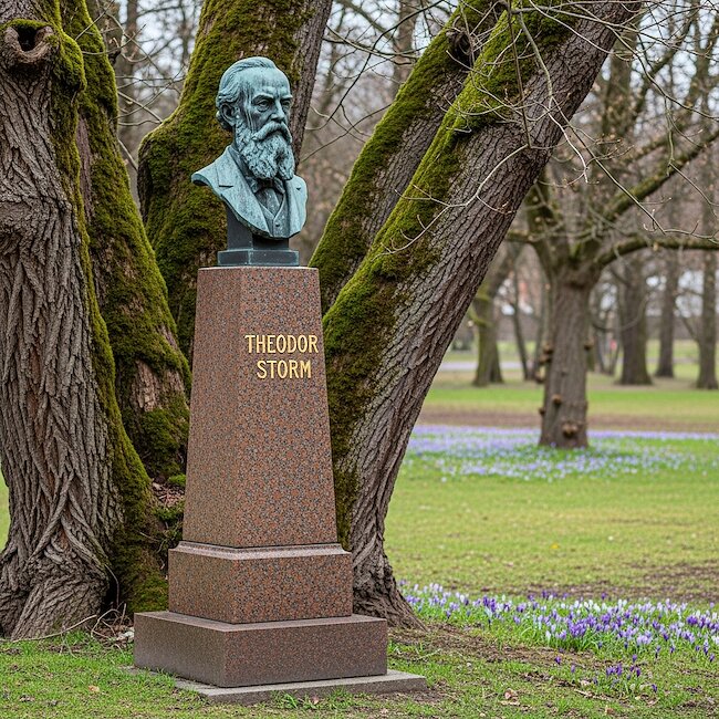 Stormbüste im Schlosspark Husum