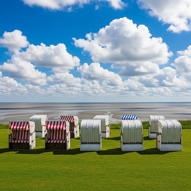 Grünstrand in Husum