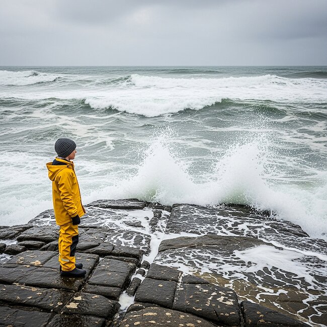 Kinder an der Ostsee bei Damp