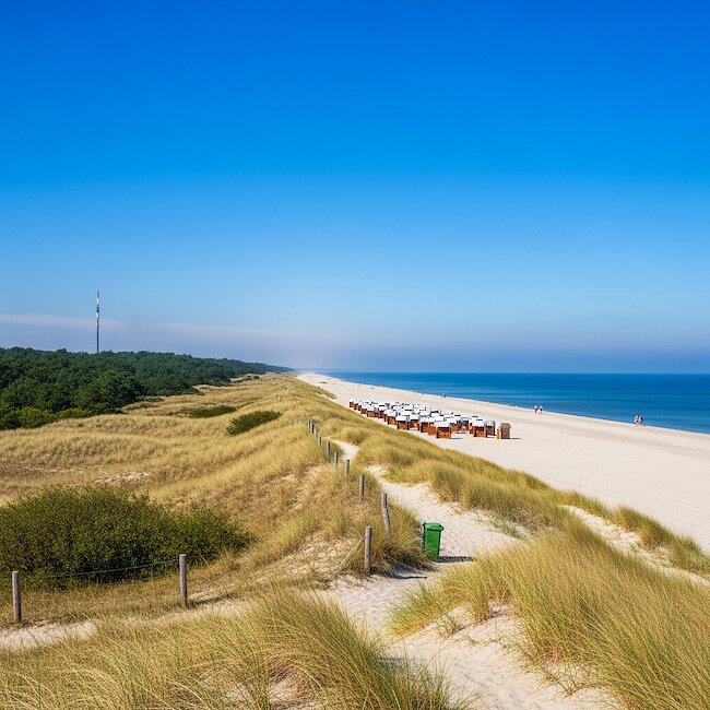Dünen und Strand bei Breege auf Rügen