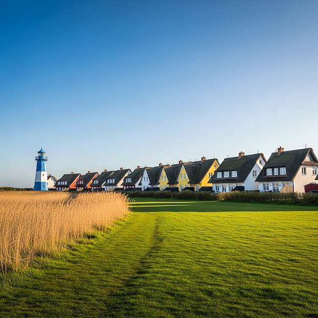 Ferienhaussiedlung in Breege auf Rügen