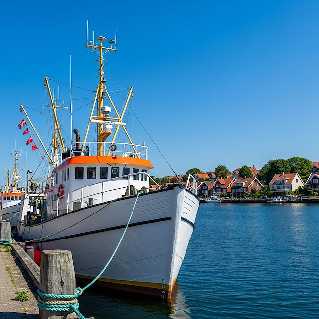 Hafenansicht von Breege auf Rügen