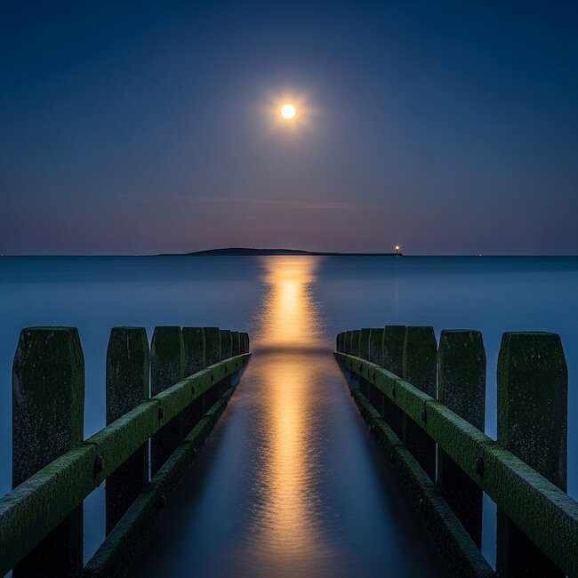 Sonnenuntergang in Dranske auf Rügen