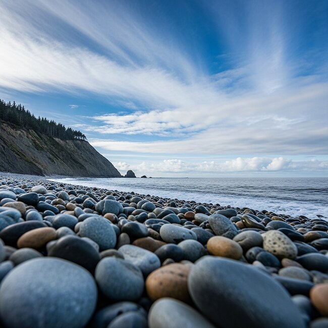 Steilküste auf der Halbinsel Bug bei Dranske