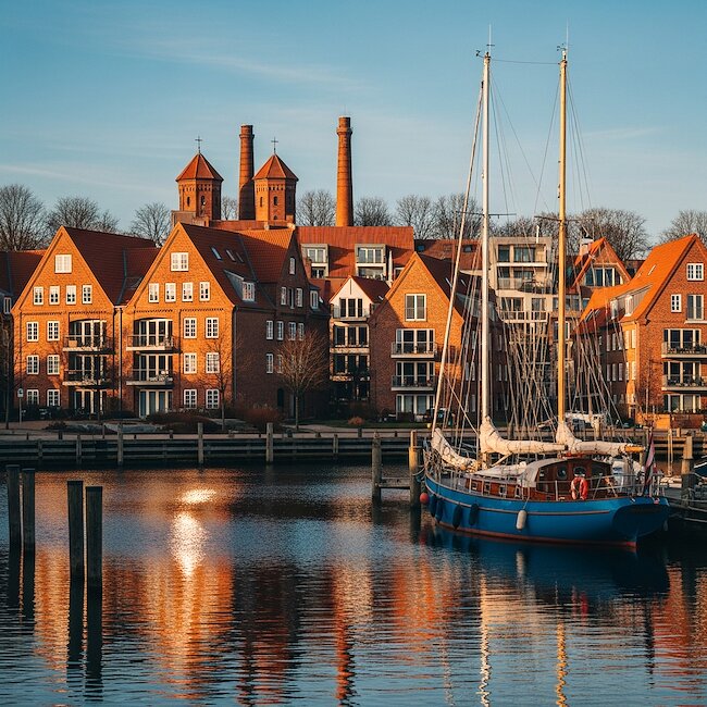 Stadtansischt von Kappeln an der Schlei