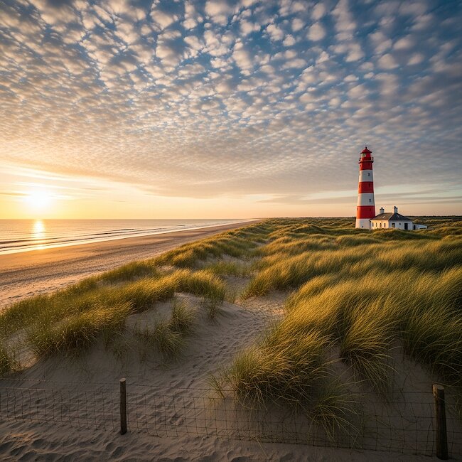 Leuchtturm auf der Insel Sylt