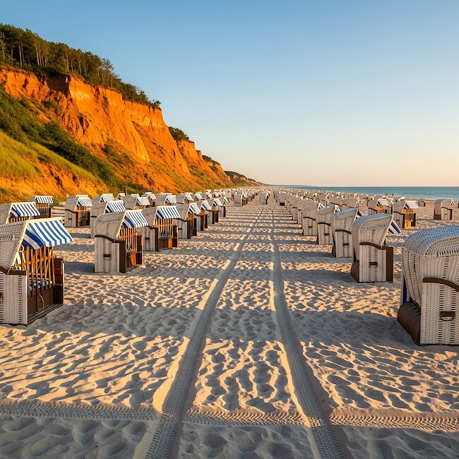 Strand am Roten Kliff bei Kampen auf Sylt