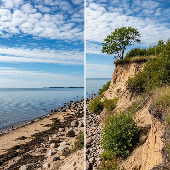 Steilküste auf der Insel Poel