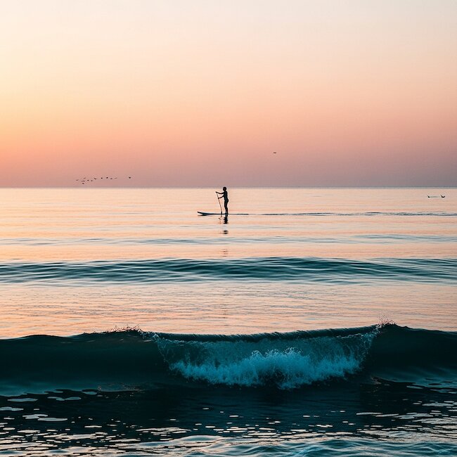 Stand Up Paddeling auf der Nordsee