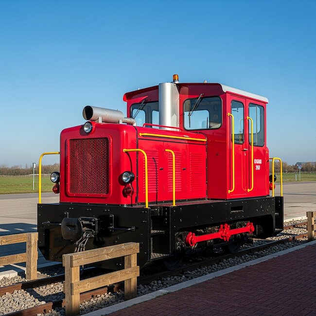 Lokomotive der Schmalspurbahn auf Langeoog Lokomotive der Schmalspurbahn auf Langeoog