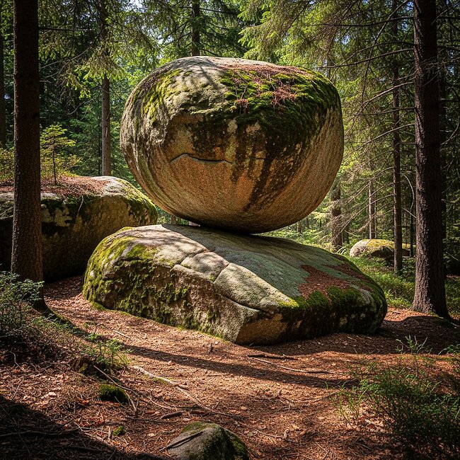Der Wackelstein bei Entschenreuth im Bayerischen Wald Der Wackelstein bei Entschenreuth im Bayerischen Wald