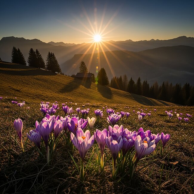 Frühling im Allgäu bei Oberstaufen