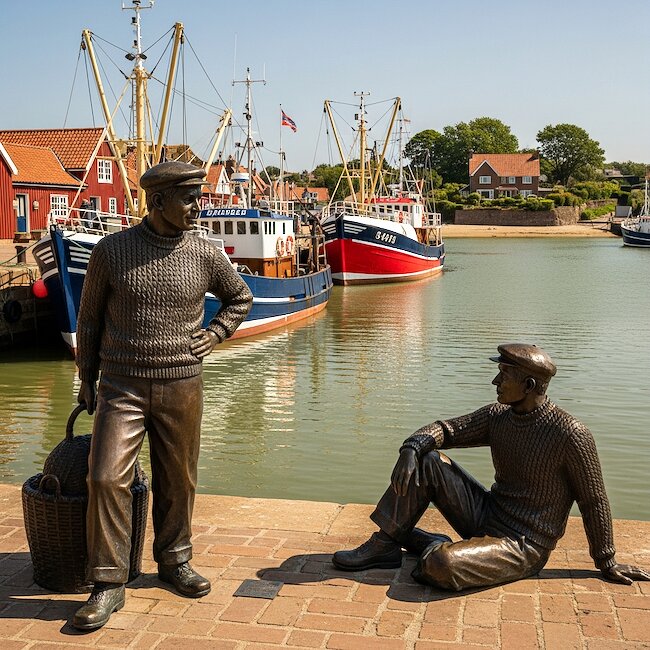 Hafen von Neuharlingersiel in Ostfriesland