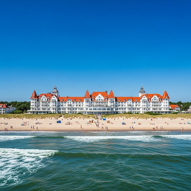 Strandpromenade von Binz auf Rügen