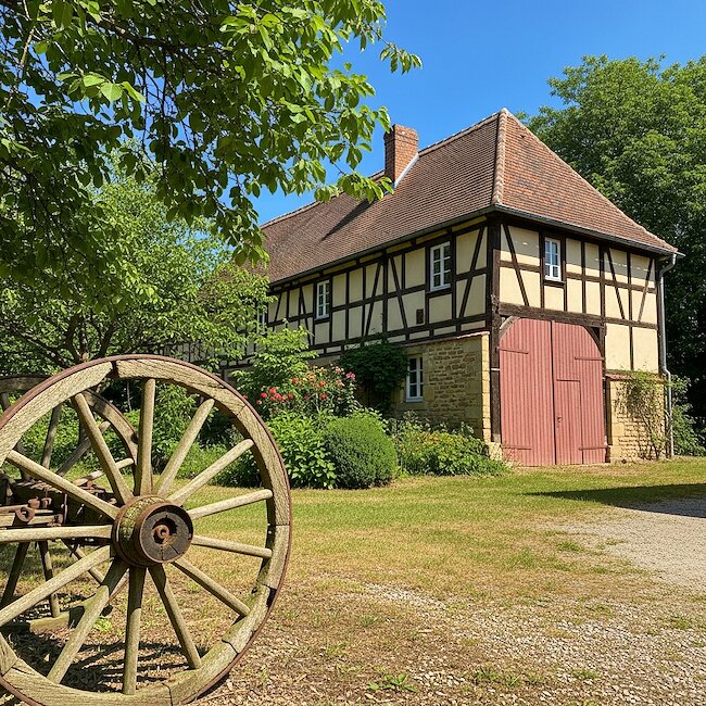 Bauernhaus im Freilichtmuseum in Konz Bauernhaus im Freilichtmuseum in Konz