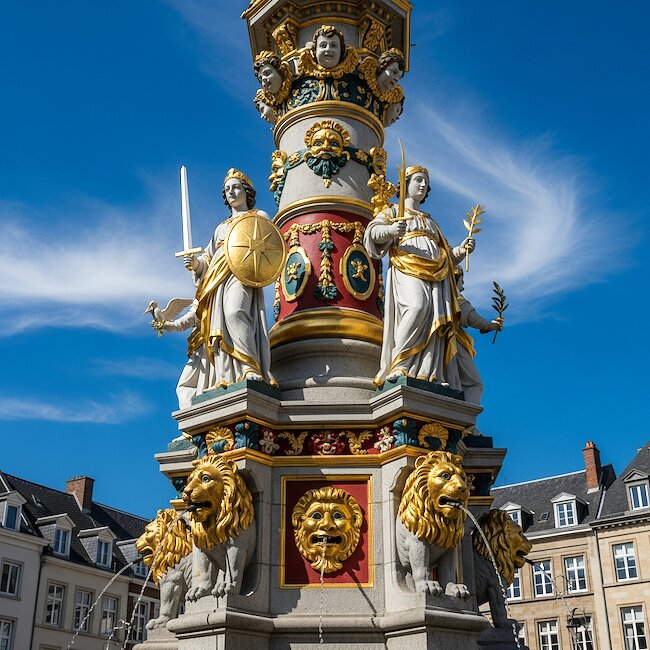 Antiker Brunnen in Trier