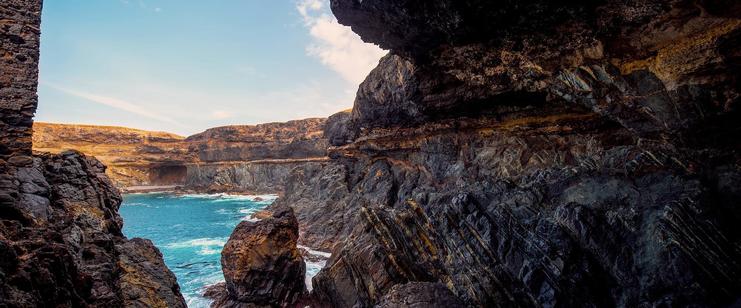 The pirate cave near the town of Ajuy.