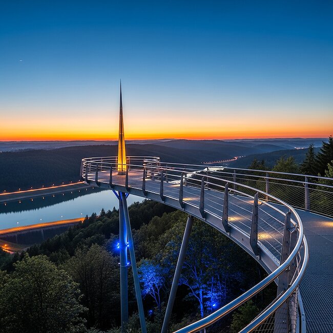 Blick auf den Biggesee im Sauerland Blick auf den Biggesee im Sauerland