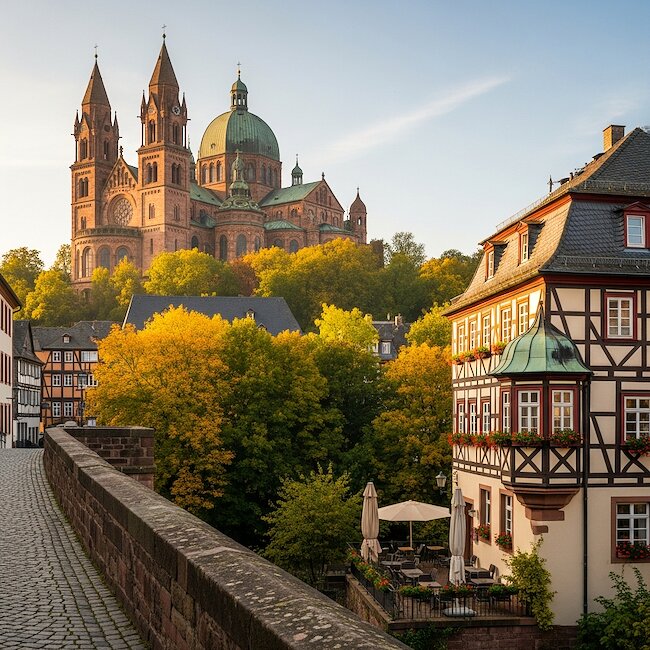 Dom zu Speyer im Herbst