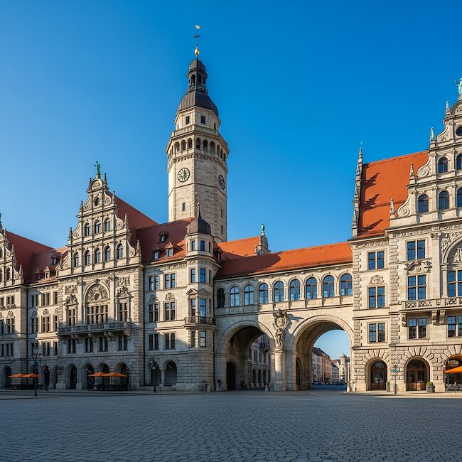 Neues Rathaus in Leipzig
