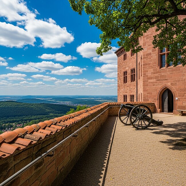 Kanone auf der Wartburg in Eisenach