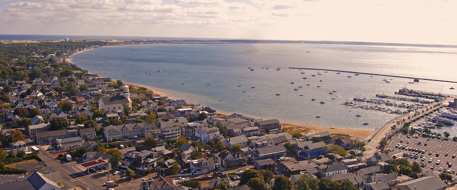 Sonniges Cape Cod von oben