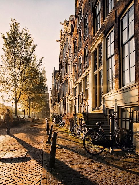 Dusk in Amsterdam